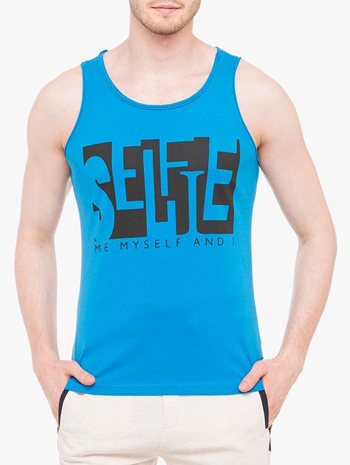 blue cottonl vest - 15017314 - Very Small Image - 1