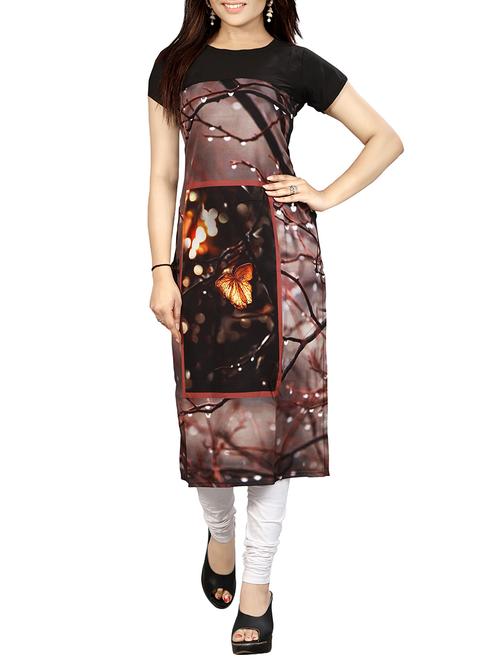 digital printed straight kurta - 15018009 - Very Small Image - 1