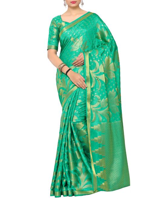 green art silk kanjivaram saree - 15019299 - Very Small Image - 1