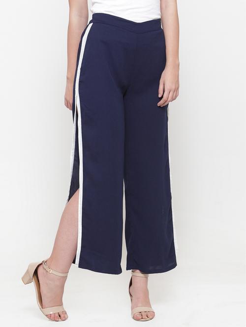 high rise side slit palazzo - 15019743 - Very Small Image - 1