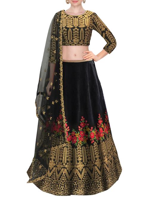 embroidered flared lehenga - 15024142 - Very Small Image - 1