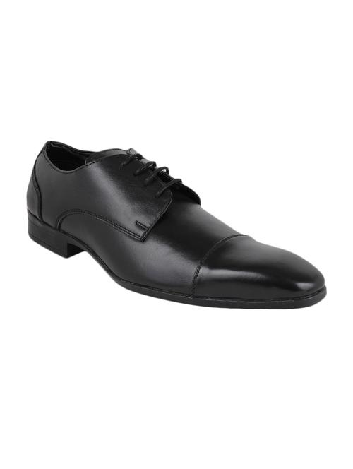 black leather lace-up derby - 15025464 - Very Small Image - 1