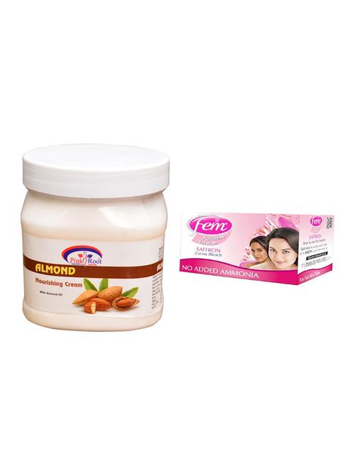 fem saffron bleach, pink root almond nourishing cream 500ml - 15026651 - Very Small Image - 1