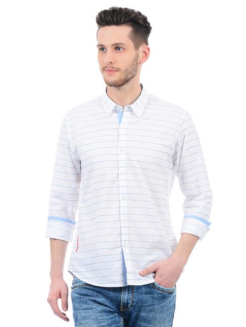 white cotton casual shirt - 15027902 - Very Small Image - 1