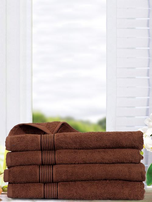 100% cotton bath towel set of 4 - 15028290 - Very Small Image - 1