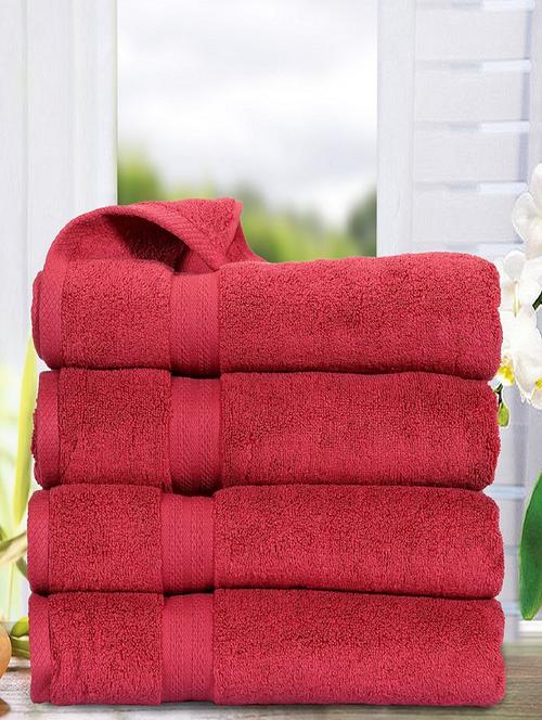 100 % cotton paradise bath towel set of 4 - 15028293 - Very Small Image - 1