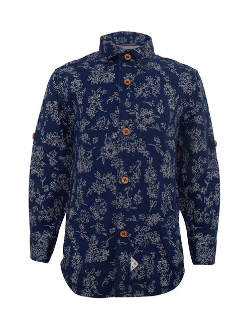 navy blue cotton shirt - 15029722 - Very Small Image - 1