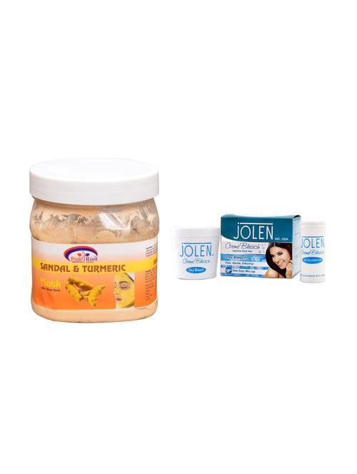 jolen oxy bleach crème 35g and pink root papaya gel 500ml - 15030091 - Very Small Image - 1