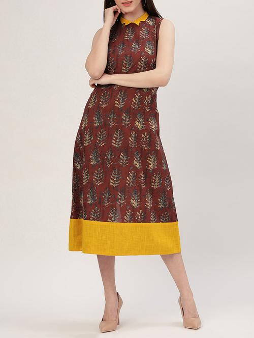 peter pan collar back slit a-line dress  - 15030278 - Very Small Image - 1