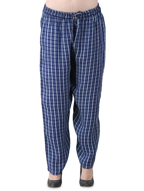 navy blue viscose pajama - 15030827 - Very Small Image - 1