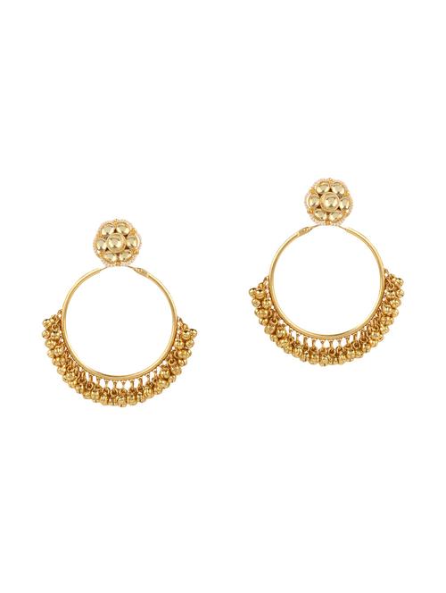 gold metal hoop earrings - 15031228 - Very Small Image - 1