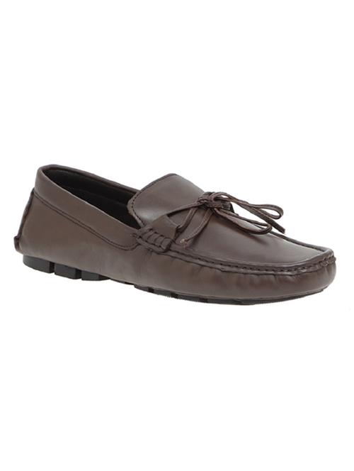 brown leather slip on loafer - 15032693 - Very Small Image - 1