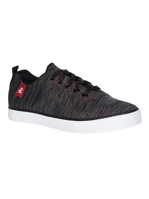 black fabric lace up sneaker - 15033341 - Very Small Image - 1
