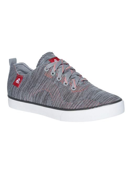 grey fabric lace up sneaker - 15033349 - Very Small Image - 1