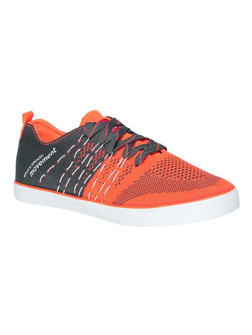 orange fabric lace up sneaker - 15033357 - Very Small Image - 1