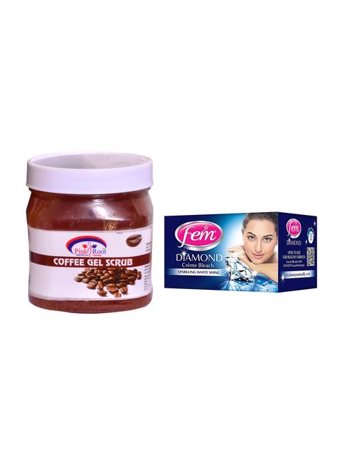 fem diamond cr?me bleach and pink root coffee gel scrub 500ml - 15033492 - Very Small Image - 1