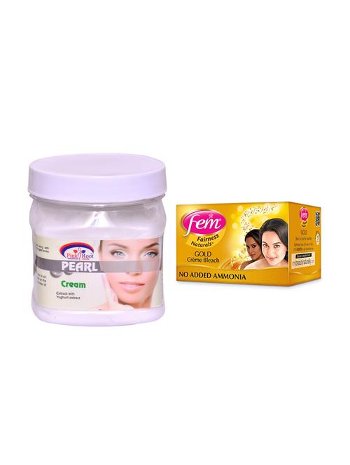fem gold cr?me bleach and pink root pearl cream 500ml - 15033499 - Very Small Image - 1