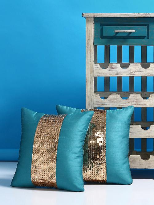 set of 2 embellished cushion covers - 15033676 - Very Small Image - 1