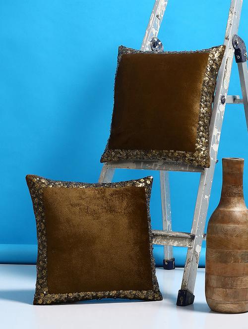 set of 2 embellished cushion covers - 15033696 - Very Small Image - 1