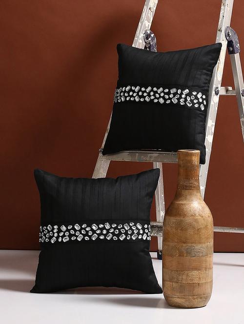 set of 2 embellished cushion covers - 15033707 - Very Small Image - 1