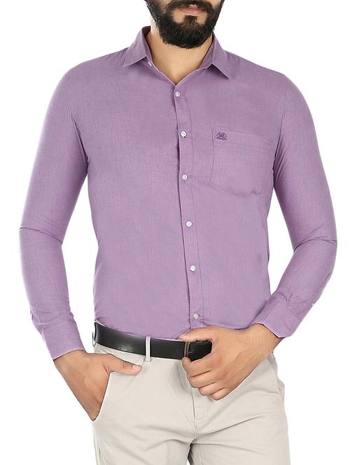 purple cotton formal shirt - 15033752 - Very Small Image - 1