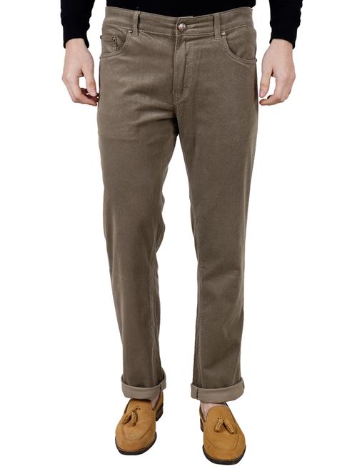 grey cotton blend plain jeans - 15035992 - Very Small Image - 1