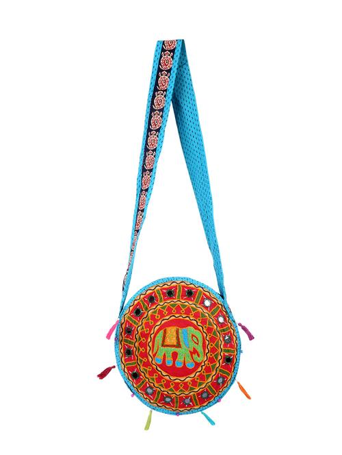 red cotton sling bag - 15036249 - Very Small Image - 1