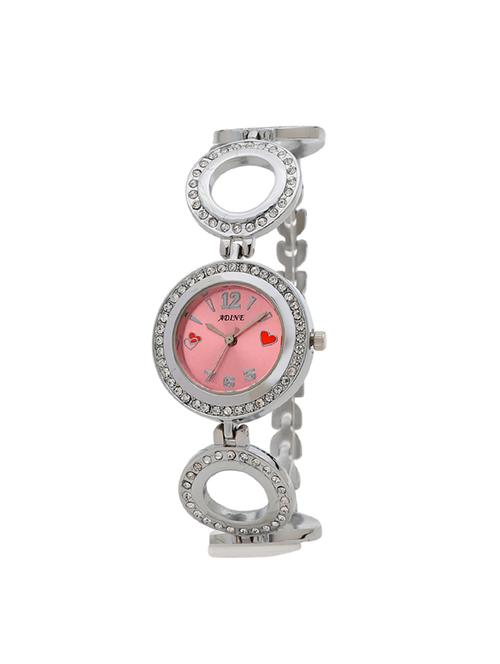 adine silver dail analog watch for women - 15036630 - Very Small Image - 1