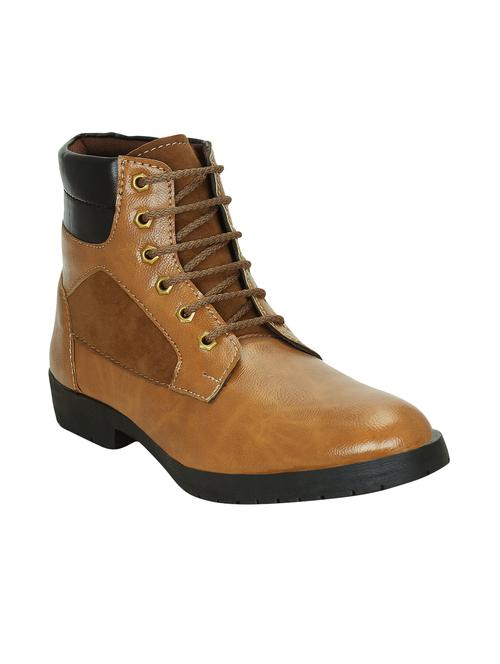 tan synthetic high ankle boots - 15036816 - Very Small Image - 1