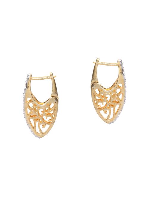 gold metal hoop earrings - 15038232 - Very Small Image - 1