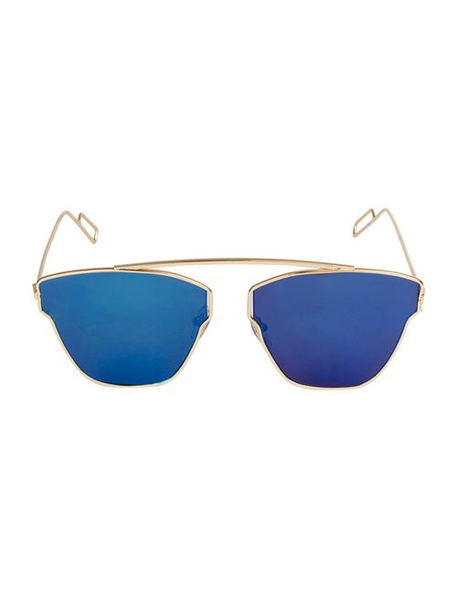 vespl golden full rim designer mirrored medium (size-60) sunglasses - v-6713 - 15041351 - Very Small Image - 1