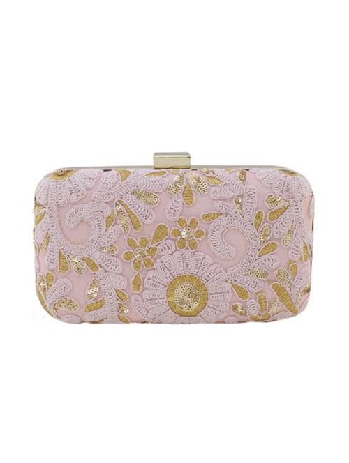 pink silk clutch - 15041375 - Very Small Image - 1