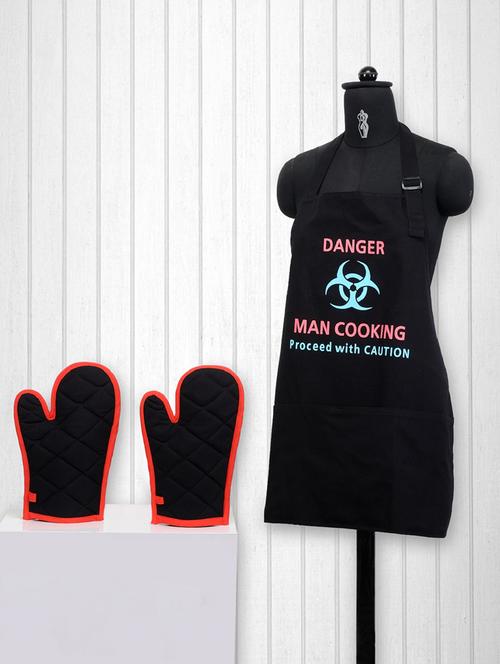 printed cotton kitchen set of 3 - 15043245 - Very Small Image - 1