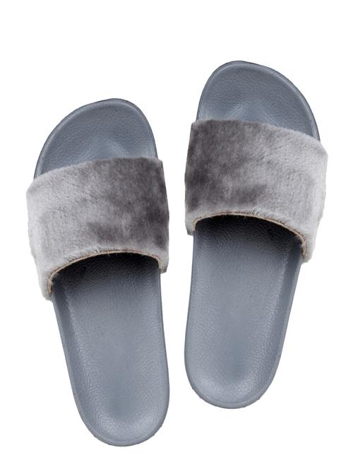 grey  faux leather slides - 15046229 - Very Small Image - 1