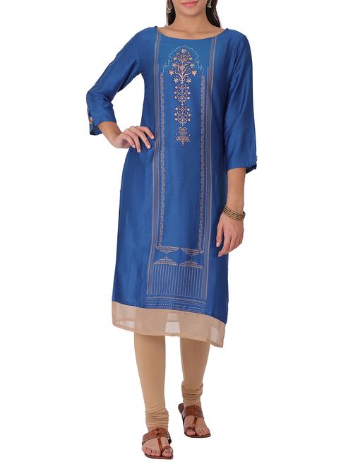 women's straight kurta - 15048732 - Very Small Image - 1
