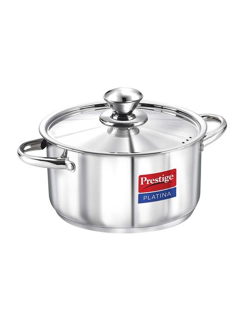 platina induction base stainless steel casserole, 180mm/2 litres, metallic steel - 15050860 - Very Small Image - 1