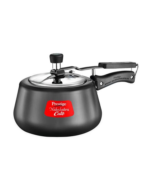 hard anodized aluminum pressure cooker, 3 litres, charcoal black - 15051520 - Very Small Image - 1