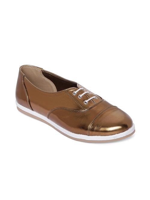 gold lace-up sneakers - 15052155 - Very Small Image - 1