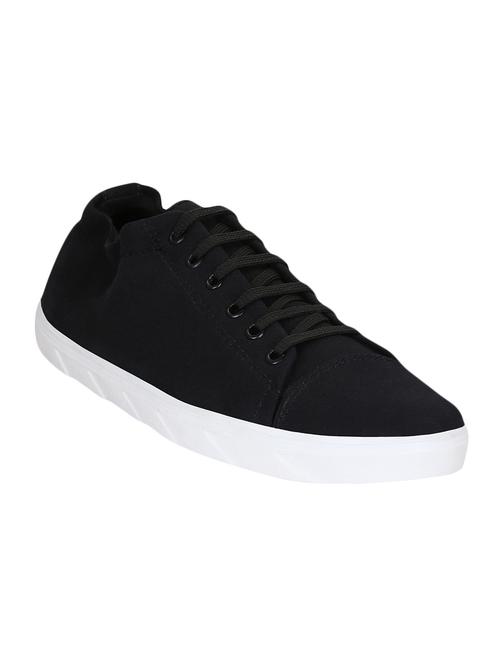 black canvas lace up sneakers - 15052606 - Very Small Image - 1