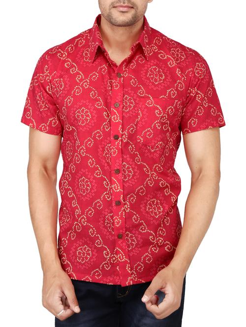 pink cotton casual shirt - 15056076 - Very Small Image - 1