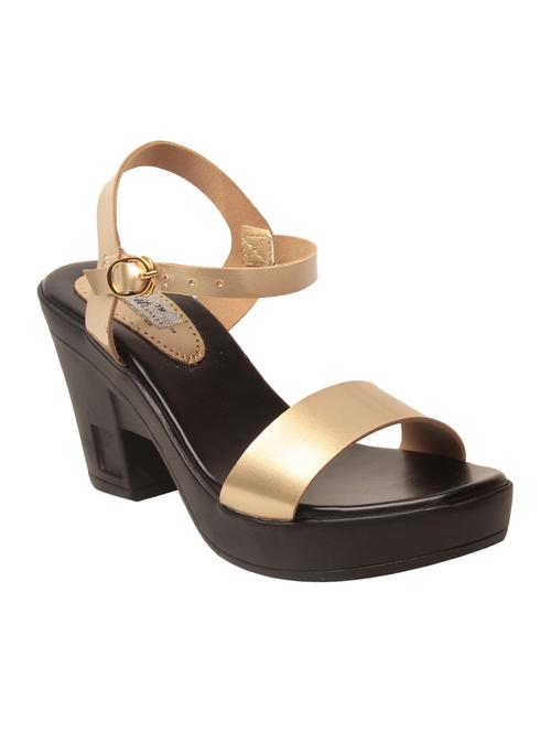 gold platforms sandal - 15056202 - Very Small Image - 1