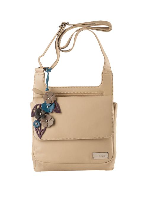 beige leather sling bag - 15059405 - Very Small Image - 1