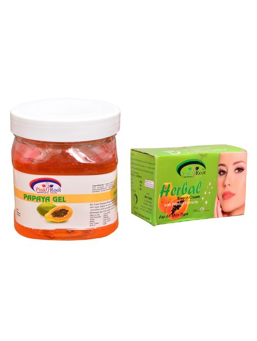 pink root herbal bleach 250gm and pink root papaya gel 500ml - 15059795 - Very Small Image - 1
