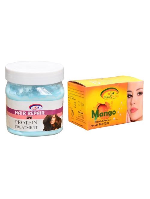 pink root mango bleach 250gm and pink root hair repair spa 500ml - 15059845 - Very Small Image - 1