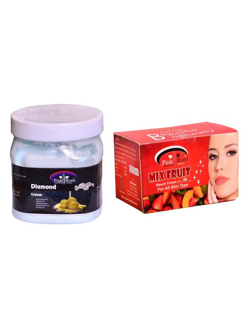 pink root mix fruit bleach 250gm and pink root diamond cream 500ml - 15059902 - Very Small Image - 1