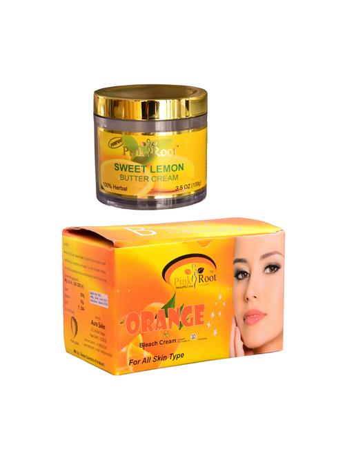 pink root orange bleach 250gm, pink root sweet lemon butter cream 100gm - 15059946 - Very Small Image - 1