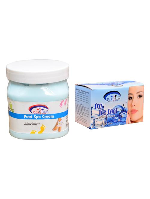 pink root oxy ice cool bleach 250gm and pink root foot spa cream 500ml - 15060024 - Very Small Image - 1