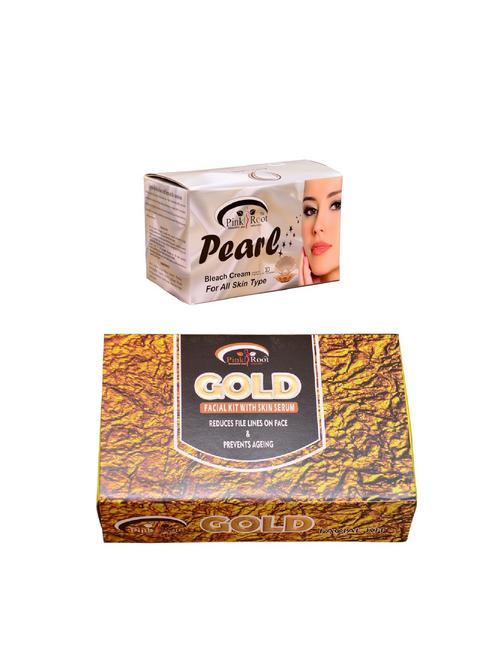pink root pearl bleach 250gm and pink root gold facial kit 83gm - 15060063 - Very Small Image - 1