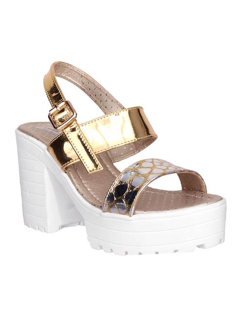 gold back strap sandal - 15060192 - Very Small Image - 1