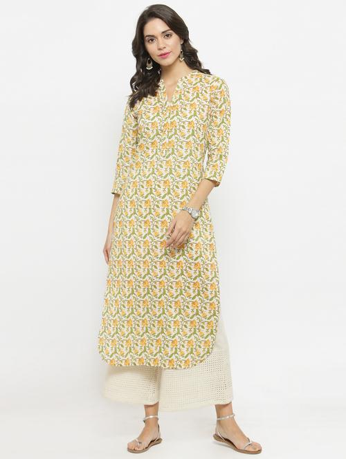 printed kurta with palazzo set - 15060272 - Very Small Image - 1